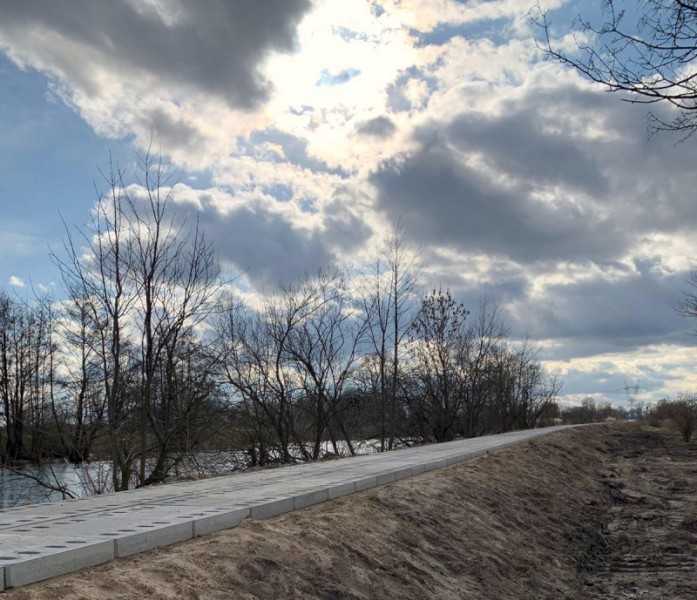 Prefabrykowane płyty przygotowane do realizacji